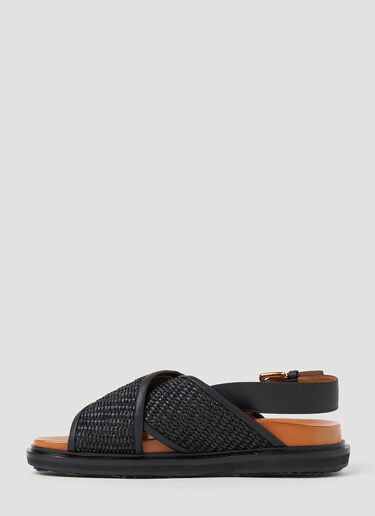 Marni 퍼스벳 샌들 블랙 mni0251029