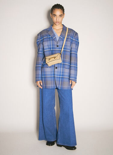 Marni 迷你 Trunkaroo 单肩包  米色 mni0257029