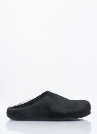 Marni 퍼스벳 사보 뮬 블랙 mni0259017