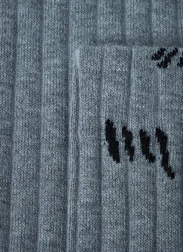 Logo Motif Socks Marni Logo Motif Socks Grey mni0261012
