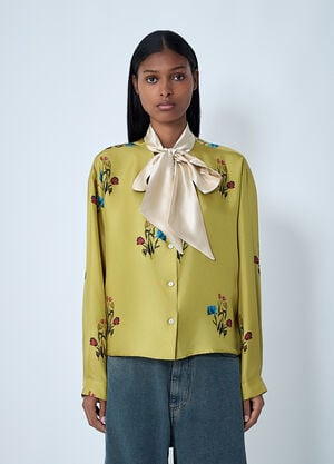 Marni Silk Shirt Yellow mni0262001