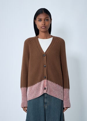 Marni Wool Cardigan Brown mni0262002