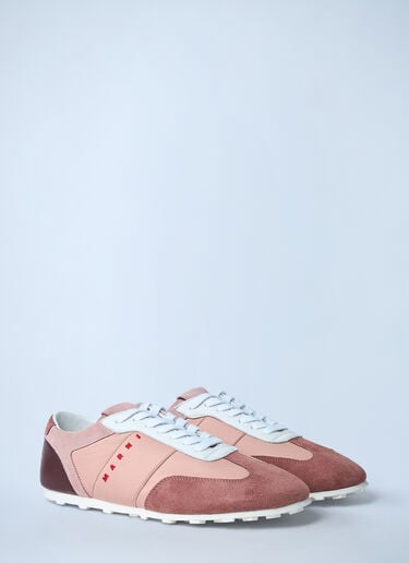 Marni Softy Soccer Leather Sneakers Beige mni0262009
