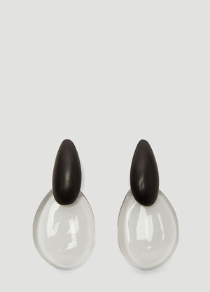 Monies Rosario Clip On Earrings Black mns0237005