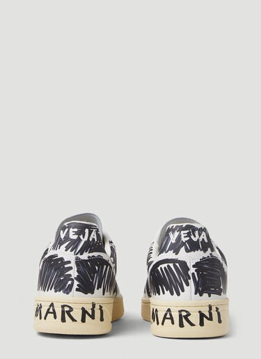 Marni x Veja V10 로우탑 스니커즈 블랙 mnv0350002