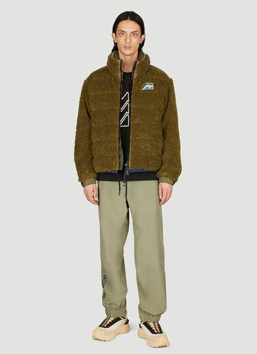 시어링 지퍼 재킷 Moncler Grenoble 시어링 지퍼 재킷 그린 mog0153017
