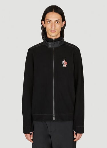 로고 자수 집업 카디건 Moncler Grenoble 로고 자수 집업 카디건 블랙 mog0153019