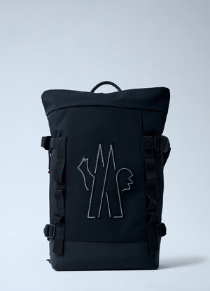Moncler Grenoble Logo Motif Backpack Black mog0162015