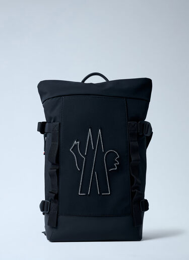 Logo Motif Backpack Moncler Grenoble Logo Motif Backpack Black mog0162015