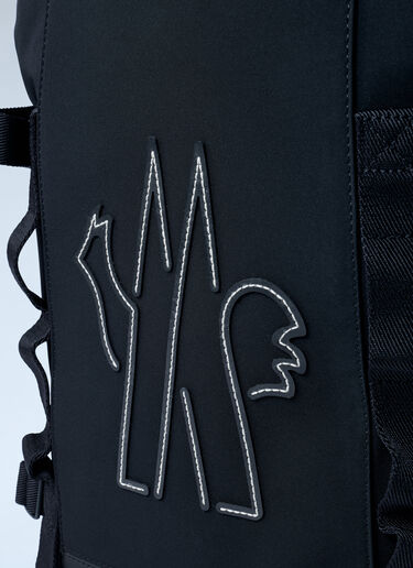 Logo Motif Backpack Moncler Grenoble Logo Motif Backpack Black mog0162015
