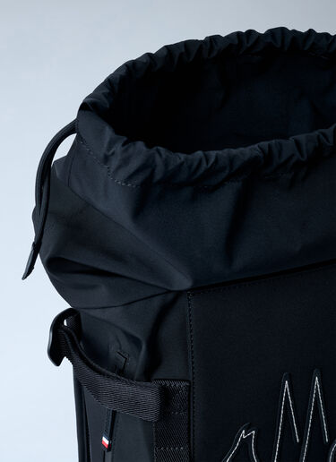 Logo Motif Backpack Moncler Grenoble Logo Motif Backpack Black mog0162015