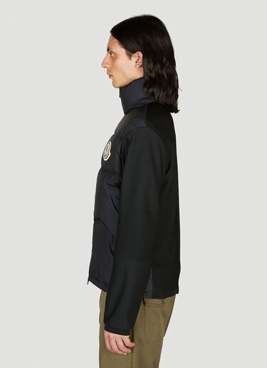 徽标贴饰软壳夹克 Moncler 徽标贴饰软壳夹克 黑色 mon0154027