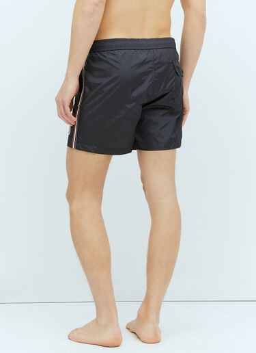 徽标贴饰泳裤 Moncler 徽标贴饰泳裤 藏蓝 mon0156028