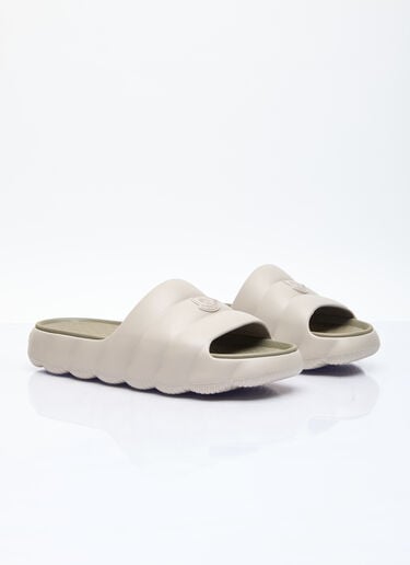 Moncler Lilo 徽标贴饰拖鞋  米色 mon0156032