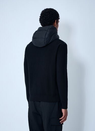 Quilted Knit Hooded Cardigan Moncler Quilted Knit Hooded Cardigan Black mon0161018