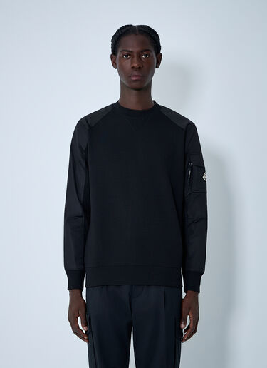 Moncler Logo Motif Sweatshirt Black mon0162002