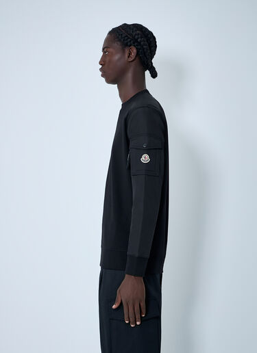 Moncler Logo Motif Sweatshirt Black mon0162002