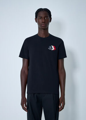 Moncler Logo Motif T-Shirt Navy mon0162024