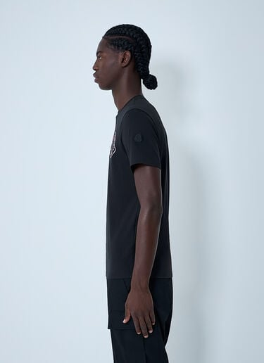 Logo Motif T-Shirt Moncler Logo Motif T-Shirt Black mon0162025