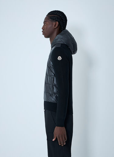 Wool And Quilted Cardigan Moncler Wool And Quilted Cardigan Black mon0162028