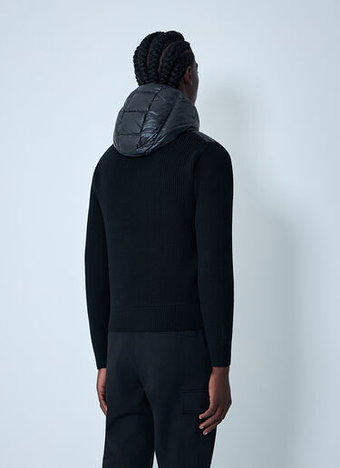 Wool And Quilted Cardigan Moncler Wool And Quilted Cardigan Black mon0162028