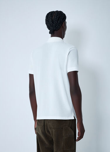 Moncler Logo Motif Polo Shirt White mon0162030