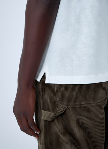 Moncler Logo Motif Polo Shirt White mon0162030