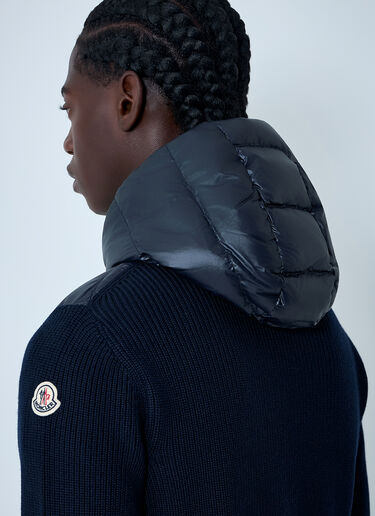 Quilted Cardigan Moncler Quilted Cardigan Navy mon0162034