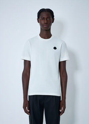 Moncler Logo Motif T-Shirt White mon0162036