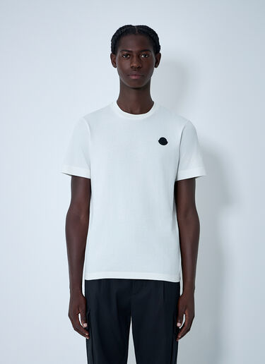 Logo Motif T-Shirt Moncler Logo Motif T-Shirt White mon0162036
