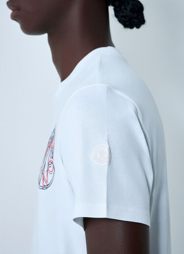 Moncler Logo Motif T-Shirt White mon0162037