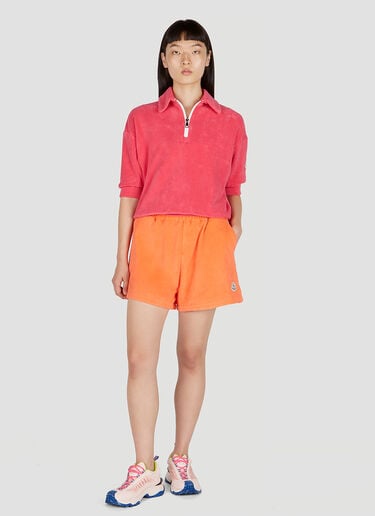 Terry Polo Sweatshirt Moncler Terry Polo Sweatshirt Pink mon0252032