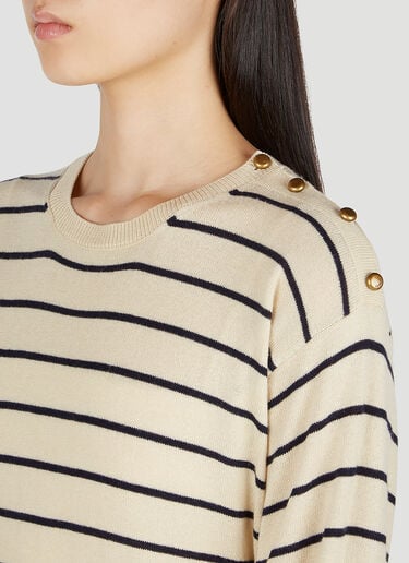 Striped Sweater Moncler Striped Sweater Beige mon0252044