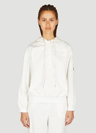 灯芯绒连帽运动衫 Moncler 灯芯绒连帽运动衫 白 mon0254029