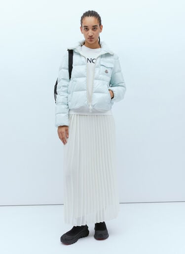 Pleated Skirt Moncler Pleated Skirt White mon0255026