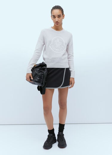 徽标刺绣针织毛衣 Moncler 徽标刺绣针织毛衣 粉色 mon0255042