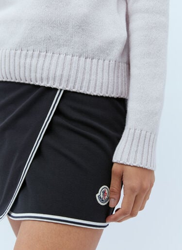 徽标刺绣针织毛衣 Moncler 徽标刺绣针织毛衣 粉色 mon0255042