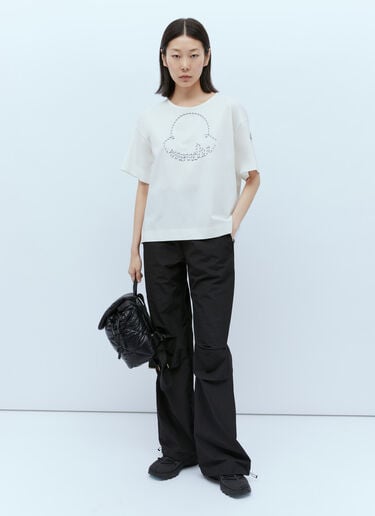 Shoe Lace Logo Top Moncler Shoe Lace Logo Top White mon0256021