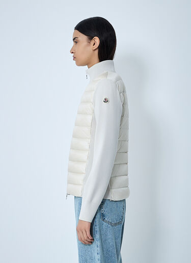 Quilted Cardigan Moncler Quilted Cardigan White mon0261033