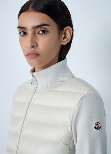Quilted Cardigan Moncler Quilted Cardigan White mon0261033