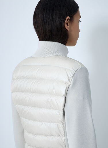 Quilted Cardigan Moncler Quilted Cardigan White mon0261033