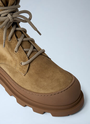Moncler Vera Logo Patch Boots Camel mon0261052