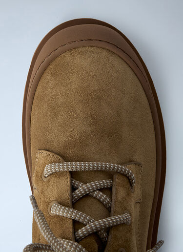 Moncler Vera Logo Patch Boots Camel mon0261052