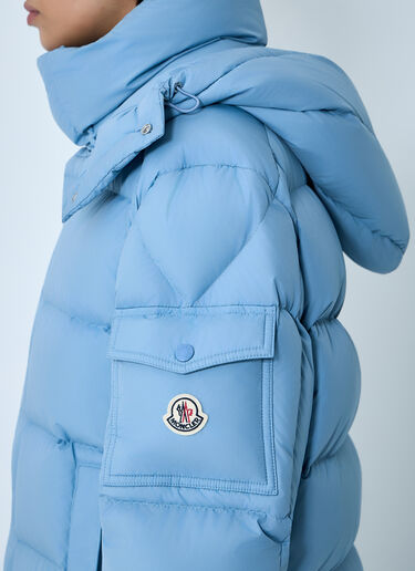 Moncler Maya Short Down Jacket Light Blue mon0262003