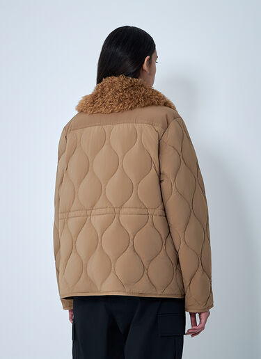 Quintin 3-In-1 Shearling-Trimmed Short Down Jacket Moncler Quintin 3-In-1 Shearling-Trimmed Short Down Jacket Camel mon0262005