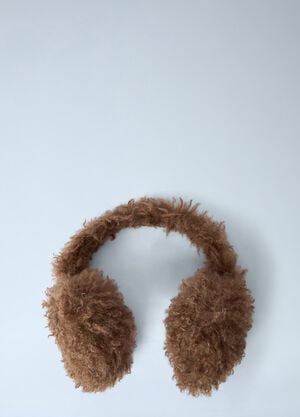 Moncler Logo Motif Ear Muffs Camel mon0262018