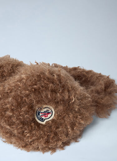 Moncler Logo Motif Ear Muffs Camel mon0262018