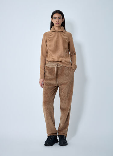 Moncler Logo Motif Track Pants Camel mon0262022