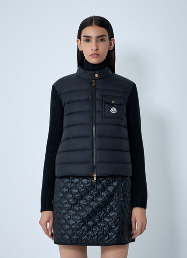 Wool-And-Cashmere-Blend Cardigan Moncler Wool-And-Cashmere-Blend Cardigan Black mon0262023