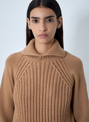 Cashmere-And-Wool-Blend Sweater Moncler Cashmere-And-Wool-Blend Sweater Camel mon0262027